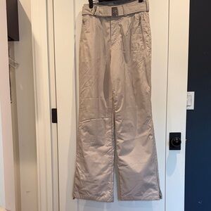 Bogner snow ski pants insulated with belt and fleece interior at waist. Size L6